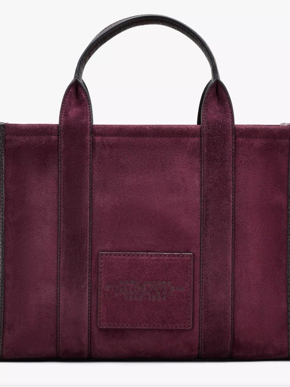 NWT Marc Jacobs The Suede Medium Tote Bag โ Dark Plum (Factory Sealed) - Picture 2 of 7